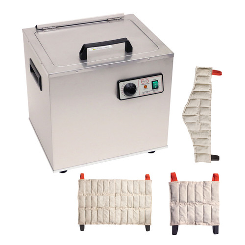 Relief Pak¨ Heating Unit, 6-Pack Capacity, Stationary with (3) Standard, (2) Oversize, (1) Neck Pack, 220V