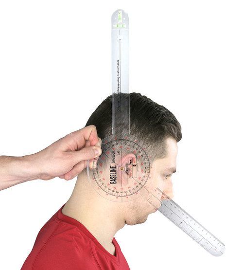 Baseline¨ Plastic Absolute+Axis¨ Goniometer - HiResª 360 Degree Head - 12 inch Arms, 25-pack