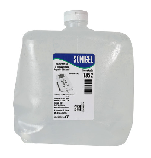 Sonigel¨ Ultrasound couplet, 5 liter bottle, case of 4