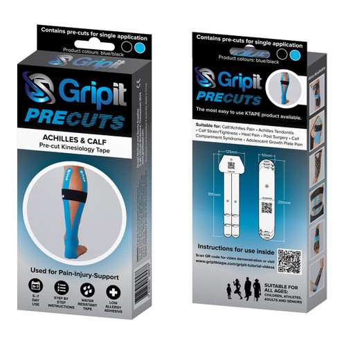 Gripit PRECUT- Calf / Achilles, Blue/Black