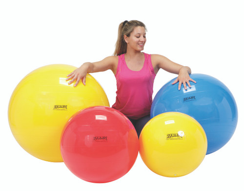 PhysioGymnicª Inflatable Exercise Ball - Yellow - 18" (45 cm)