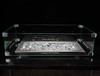 Fire glass and flame guard for an 18" x 6" Fire pit burner pan