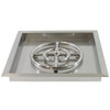 18" Stainless Steel Square Drop-In Fire Pit Pan