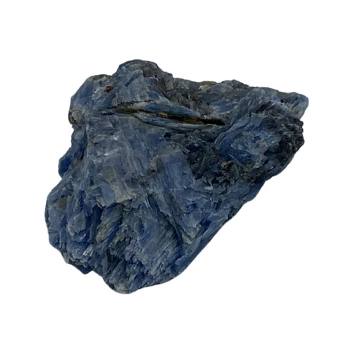 Raw Blue Kyanite; A calming and centering crystal that aligns all chakras, has high vibrations, attracts good luck, and transmutes negative energy.