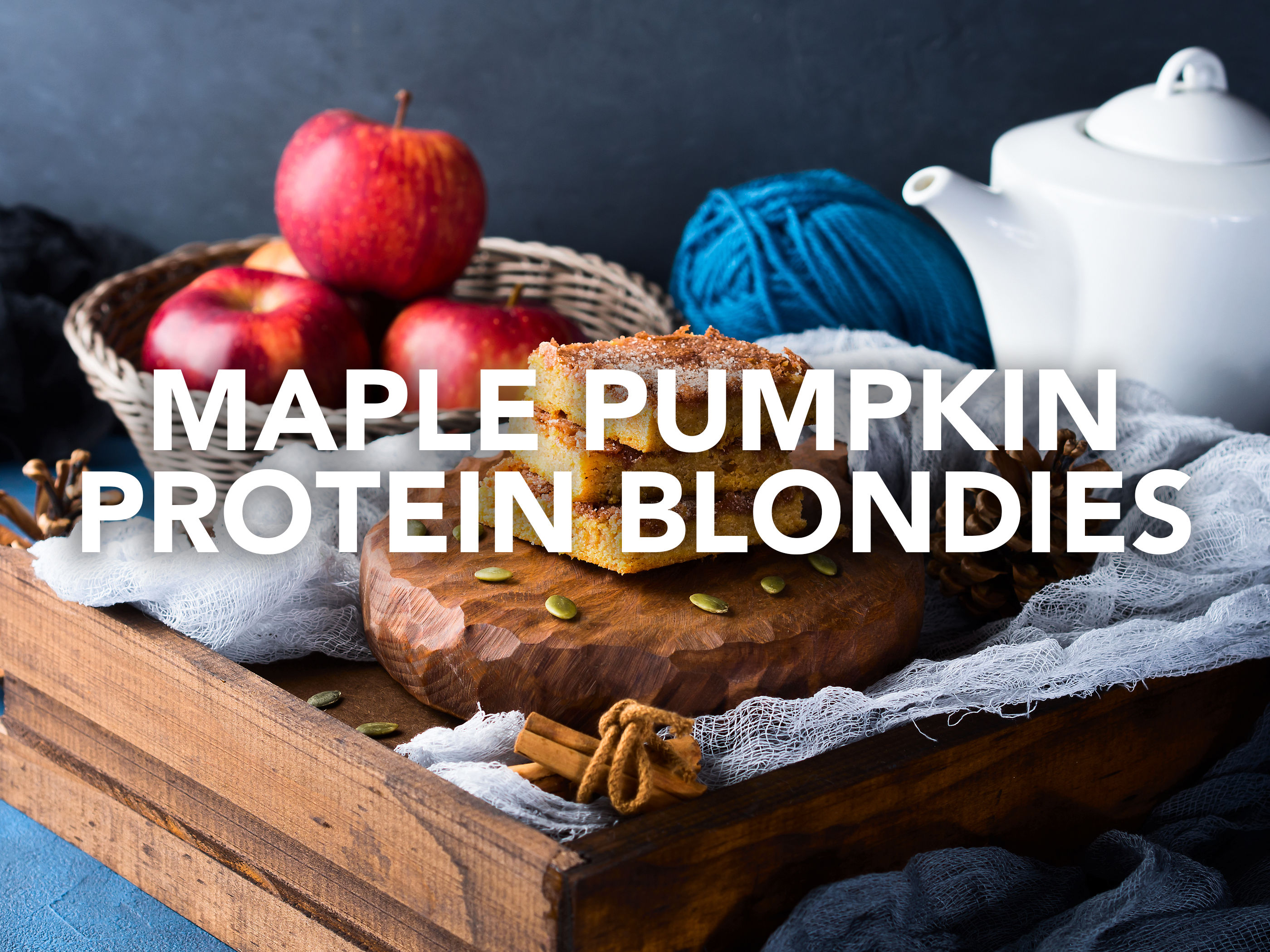 Maple Pumpkin Protein Blondies