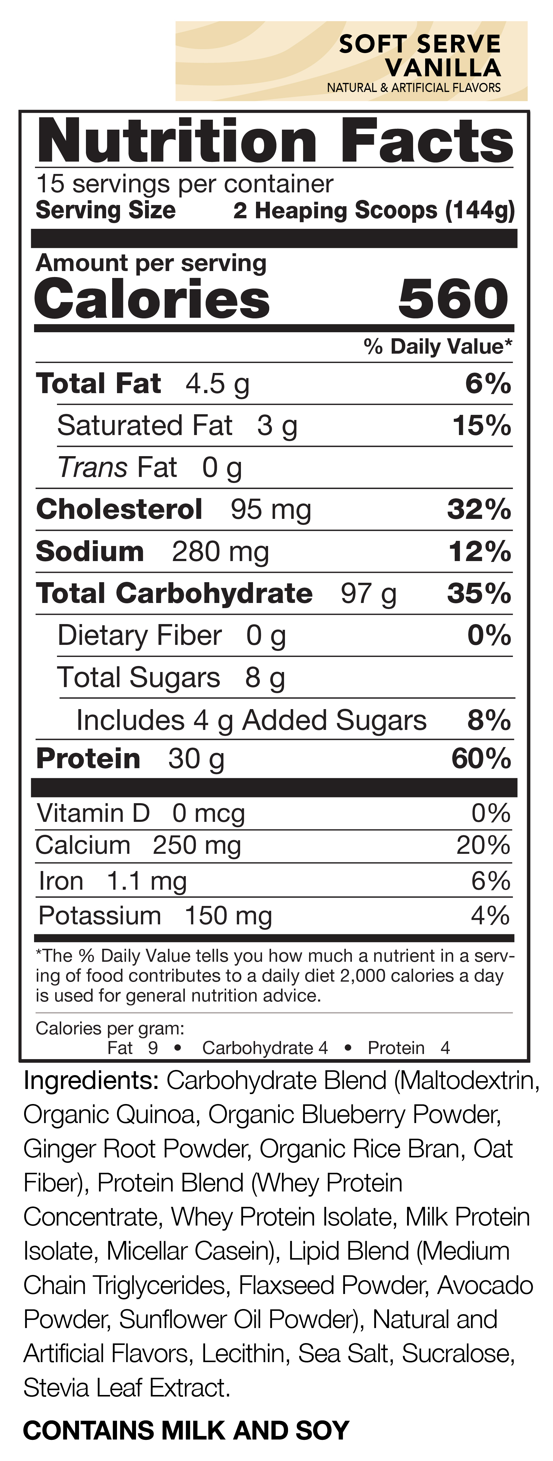 Vanilla Nutrition