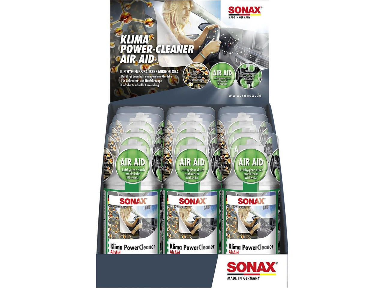 SONAX A/C CLEANER - KlimaPowerCleaner AirAid probiotic