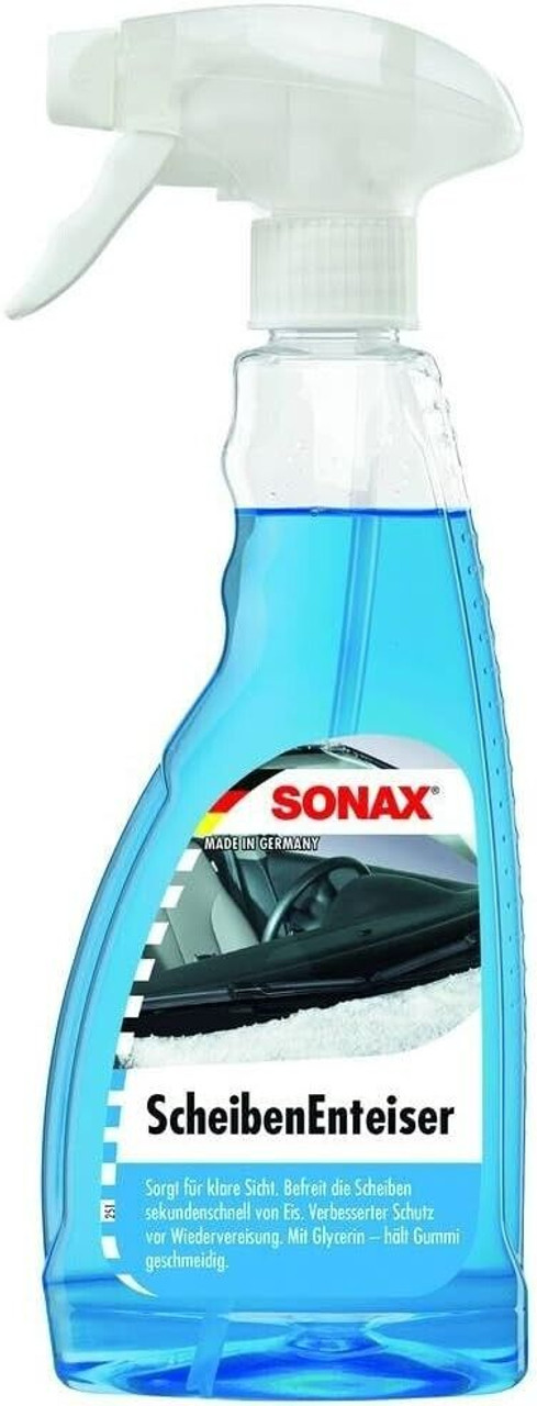 SONAX Windscreen De-Icer (500 ml), De-Icing of Windows Without Scratching  and an All-Round Clear View in Winter, item no. 03312410, Single, 500 ml