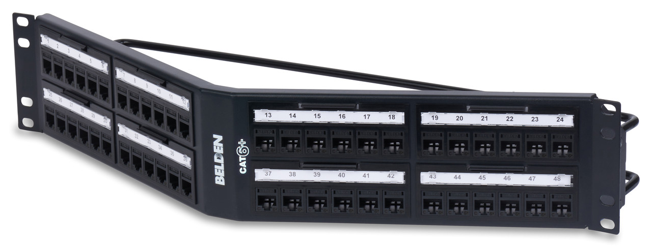 Belden CAT6+ REVConnect Angled PP 48P - CAT6+ REVConnect Angled Patch ...