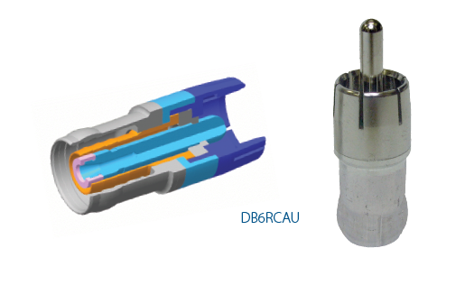 Beldon Rg6rcau Belden DB6RCAU-25 - Double Bubble RG-6 RCA Coax Compression Connector