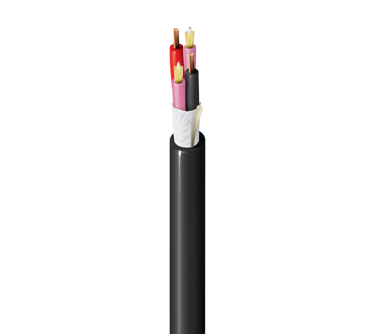 Belden HD4B0020216RC - Indoor/Outdoor Hybrid Copper-Fiber Cable, OM4, 2 ...