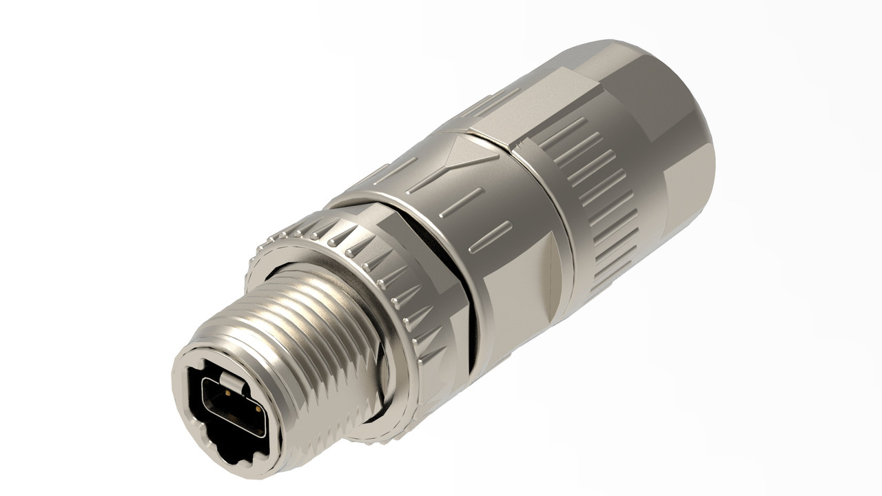 Belden ISPECCGZS-2M - M12 Field Attachable Connector, Crimp, Metal ...