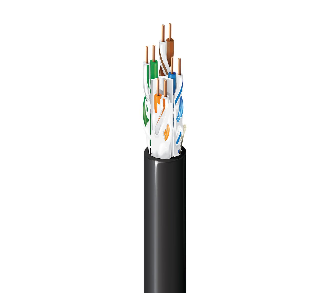 Belden LAN-Trak OSP Cat 6 UTP - Mohawk Category 6 OSP Cable, 4 Pair, U ...