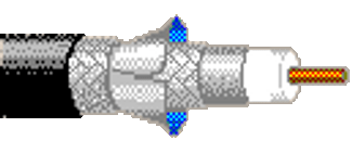 1322R - CATV Video, RG6, 18 AWG BCCS, Quad Shield, CMR