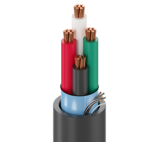 6502FE - Security & Alarm Cable, Plenum-CMP, 4-22 AWG stranded bare copper conductors with Flamarrest® insulation, Beldfoil® shield and Flamarrest® jacket with ripcord
