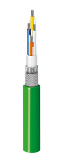70010PU - 4C 22AWG, PO Ins, Double Shielded, TPE inner Jkt, TPU Outer Jkt, PROFINET TYPE R Cable
