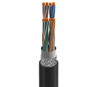 7500A - MachFlex™, Vision Coax 75Ω, #30 Str Tinned Alloy, FPE Ins, OA TC Brd, PVC Jkt, High Flex, AWM 1354