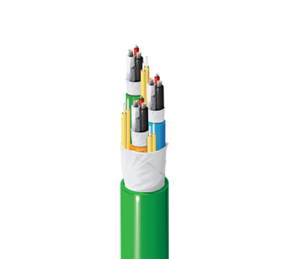 7824P - 3-Channel SMPTE Stadium Cable, 6 Single Mode Fiber, 6 Conductor 18 AWG and 6 Conductor 24 AWG, Plenum