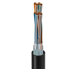 7939A - DataTuff® Cat 5e, 4 Bonded-Pr #24 Str BC, PO Ins, OS, PVC Jkt, CMX-Outdoor CMR