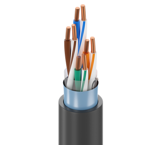 7958A - DataTuff® Cat 5e, 4 Bonded-Pr #23 Sol BC, PO Ins, OS, PVC Jkt, CMR AWM 21047