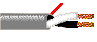 8814 - Speaker Cable, 2 Conductor 14 AWG BC, Unshielded, CM