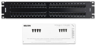 CAT 5E HDPP BIX 48 2U - CAT 5E HDPatch Panel, BIX 48 Port, 2U