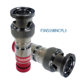 FSNS59BNCPL3-25 - ProSNS RG-59 Plenum BNC Coax Compression Connector 23 AWG