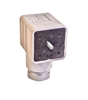 GDM 2016 Grey - DIN Valve Connector, Form A, Field Attachable, 2+Ground, M16, Grey Housing, without circuitry, 250 V