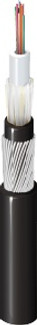 GOWBE06 - Outdoor Double Jacket Central Loose Tube Steel Wire Armour 06 Fibers OM4