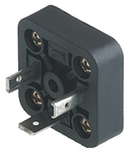 GSA-U 2000 N - GSA-U DIN standard receptacle with solder contacts: Form A, 3-pin (2+1PE), UL 1977, solder type; 400 V AC/DC, 16 A