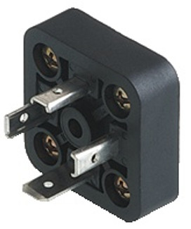 GSA-U 3075 SK - GSA-U DIN standard receptacle with IDC contacts: Form A, 4-pin (3+1PE), IDC type; 400 V AC/DC, 10 A