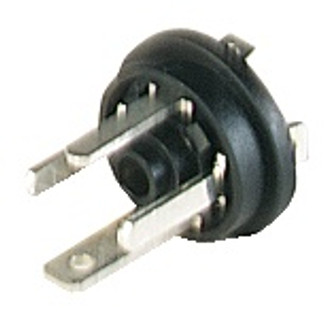 GSSNR 300 - GSSNR DIN Standard Receptacle: Form C, 4-pin (3+1PE), UL 1977, black contact bearer, solder type; 230 V AC/DC, 6 A