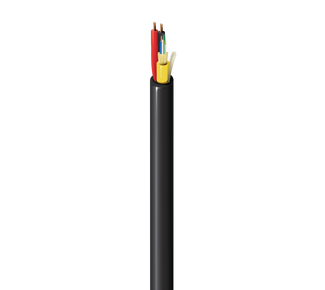 HDSD0060214RJ - Indoor/Outdoor Hybrid Copper-Fiber Cable, OS2, 6 Distribution Fibers, #14-2c, CL3R-OF