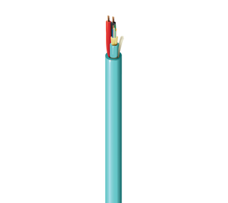 HI3D0060220PJ - Indoor Hybrid Copper-Fiber Cable, OM3, 6 Distribution Fibers, #20-2c, CMP-OF