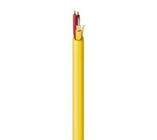 HISD0060216PJ - Indoor Hybrid Copper-Fiber Cable, OS2, 6 Distribution Fibers, #16-2c, CMP-OF