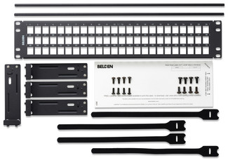 KCONN PP Flat 72 2U - KeyConnect Patch Panel Flat 72 Port, 2U