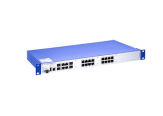 MACH104-16TX -PoEP-R-L3P - Managed 20-port Full Gigabit 19" Switch with PoEP and L3, redundant PSU