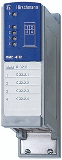 MM2-4TX1-EEC - Media module for MICE Switches (MS...), 10BASE-T and 100BASE-TX