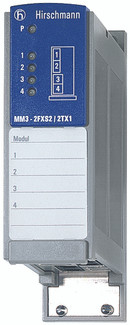 MM3 - 2FXS2/2TX1 - Media module for MICE Switches (MS...), 100BASE-TX and 100BASE-FX single mode F/O