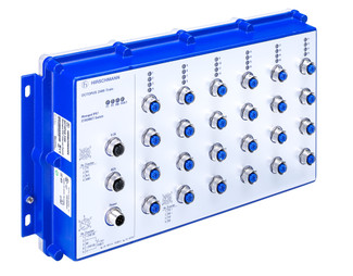 OCTOPUS 24M-Train - Managed IP67 Switch, 24 ports, supply voltage 24 VDC, Software L2P, train approvals