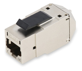 REVConnect CAT5E Shielded Jack - REVConnect CAT5E STP Modular Jack, Metal, T568 A/B