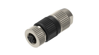 RKCI 5A - M12 Field Attachable Connector, IDC termination, metal housing, IP67, female, 5-pole, A-coded, unshielded, straight