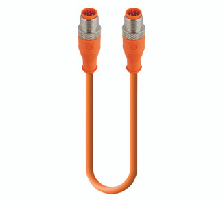 RST 5-RST 5-56 - Sensor/Actuator Double-Ended Cordset: Male straight A-coded orange 5-pin M12 Standard connector to male straight A-coded orange 5-pin M12 Standard connector, 50 V AC / 60 V DC, 4 A; PVC orange cable, 5-wires, 0.34 mm²
