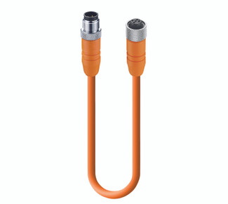 RSTS 5-RKTS 5-183 - Sensor/Actuator Double-Ended Cordset: Male straight A-coded orange 5-pin M12 Standard connector to female straight A-coded orange 5-pin M12 Standard connector, shielded, 50 V AC / 60 V DC, 4 A; PVC orange cable, 5-wires, 0.34 mm²
