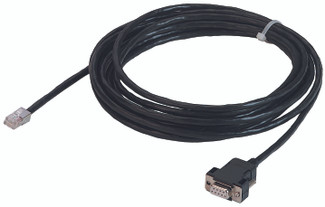 Terminal Cable, RJ11 to DB9 - The terminal cable enables a local connection from an external management station to the serial interface of a network device.