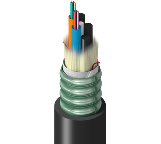 TT-SLD-024-LSN - Transit, In+Outdoor, MLT, OS2, 24f, Dry Tubes 2.5mm, CST, Sgl Jkt, Blk, LSZH, OFCG-ST1