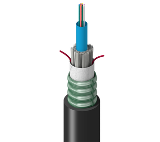 TU-SC0-012-RS2 - Tray, In+Outdoor, CLT, OS2, 12f, Gel Tube 3.8mm, CST, Sgl Jkt, Blk, CPE, OFCR, Oil Res 1/2