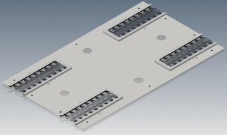 XHM Perforated w/Front & Rear Brush Top Panel - XHM Perforated w/Front & Rear Brush Top Panel