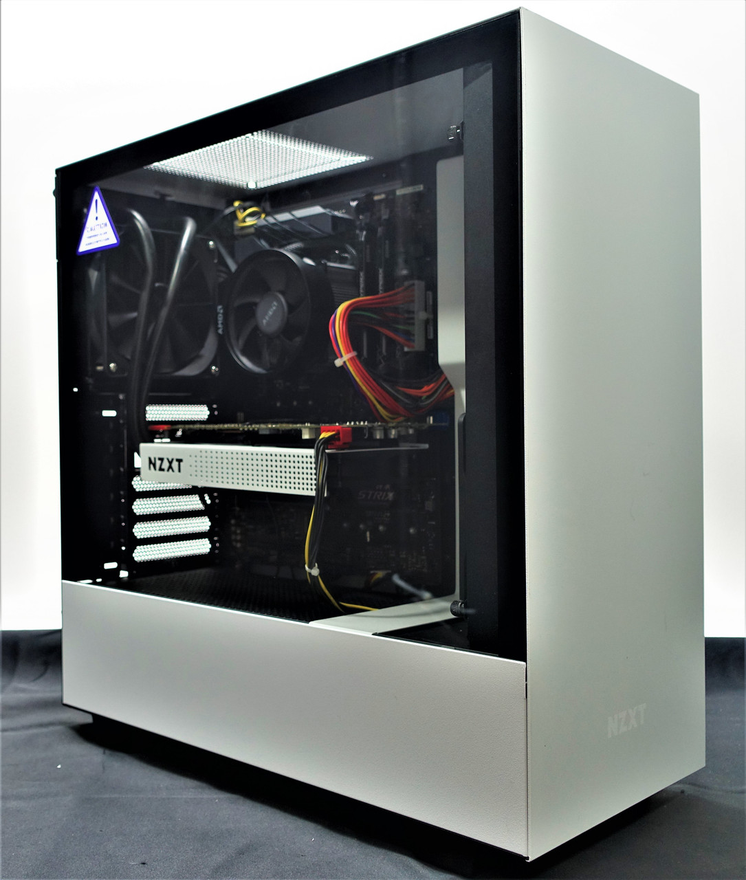 Custom Gaming PC Computer NZXT H510i White Ryzen 5 2600 3.4GHz 16GB 512GB  SSD GTX 1070 8GB Reconditioned