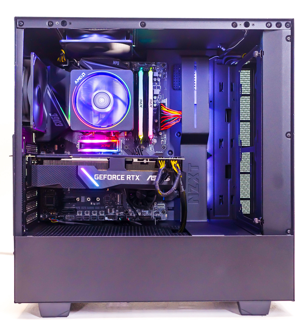 Custom RGB Gaming Computer Ryzen 7 3700X 16GB 512GB NVME M.2 RTX